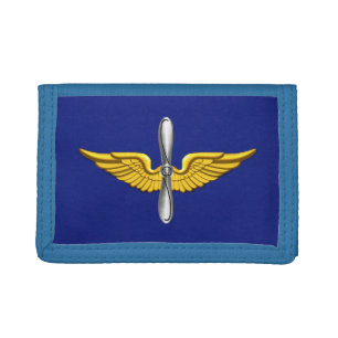 Aviation trifold wallet