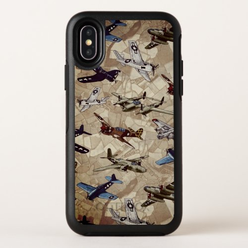 Aviation Vintage Airplanes OtterBox Symmetry iPhone X Case