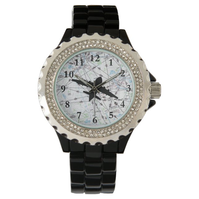 Aviation Watch, Airplane Women's Watch (Front)