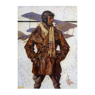 Aviator, 1917 by Joseph Christian Leyendecker Acrylic Print