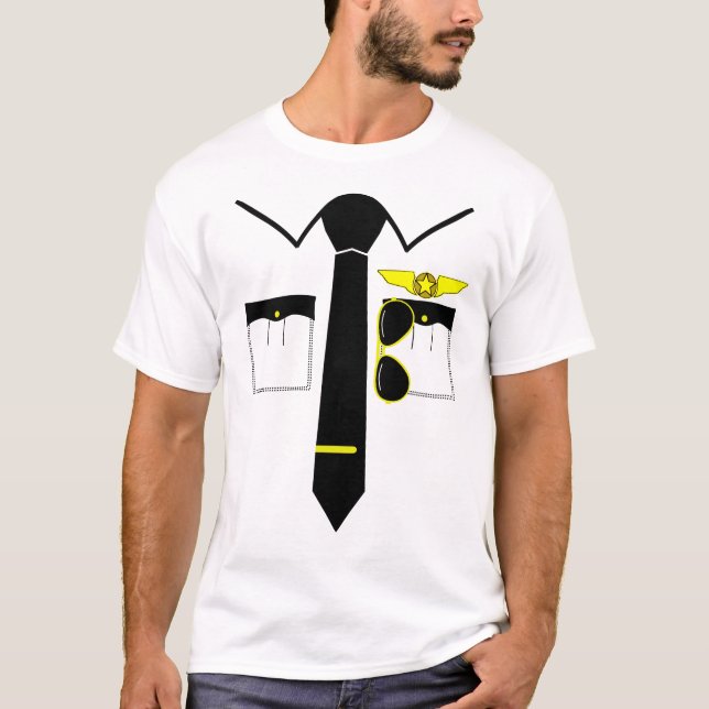 Aviator Aircraft Pilot Airplane Plane Funny Gift T-Shirt (Front)