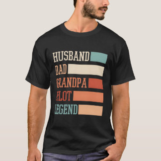 Aviator Airplane Fly Flying Aircraft Pilot Grandpa T-Shirt
