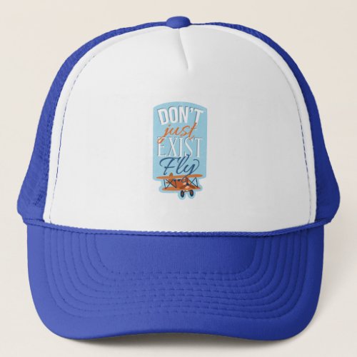 Aviator Airplane Quote Trucker Hat