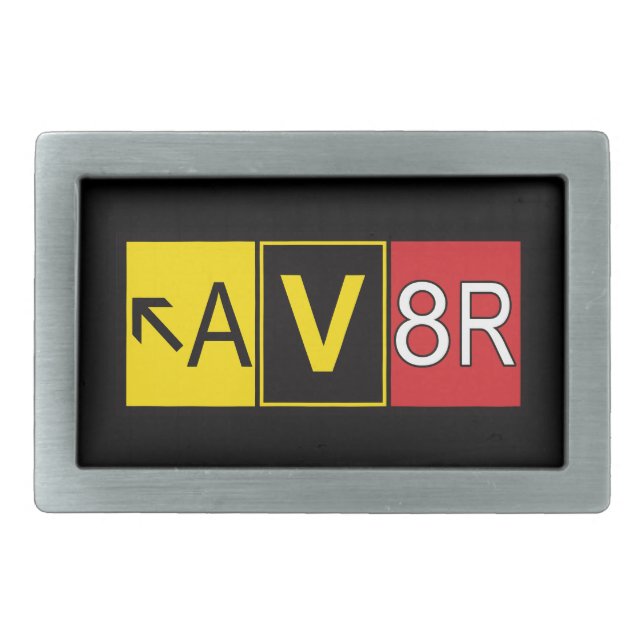 Aviator - AV8R - Belt Buckle (Front)