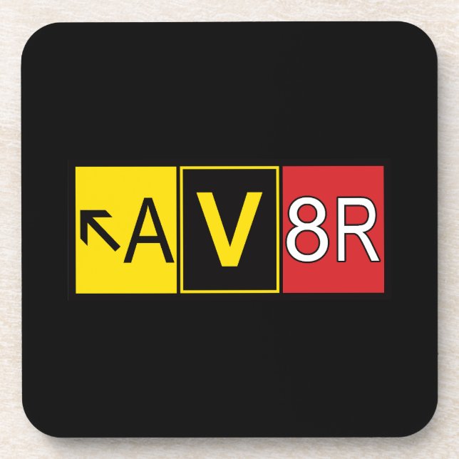Aviator - AV8R - Beverage Coaster (Front)