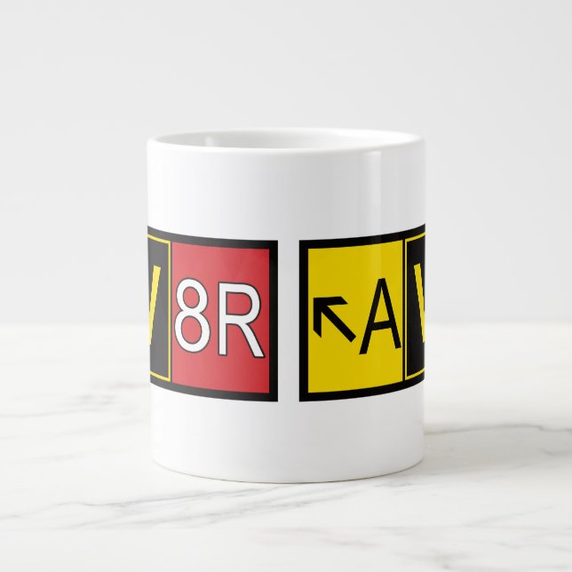 Aviator - AV8R -  Giant Coffee Mug (Front)