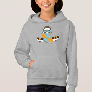 Aviator Bear, Pilot Bear, Airplane, Cute Bear Hoodie
