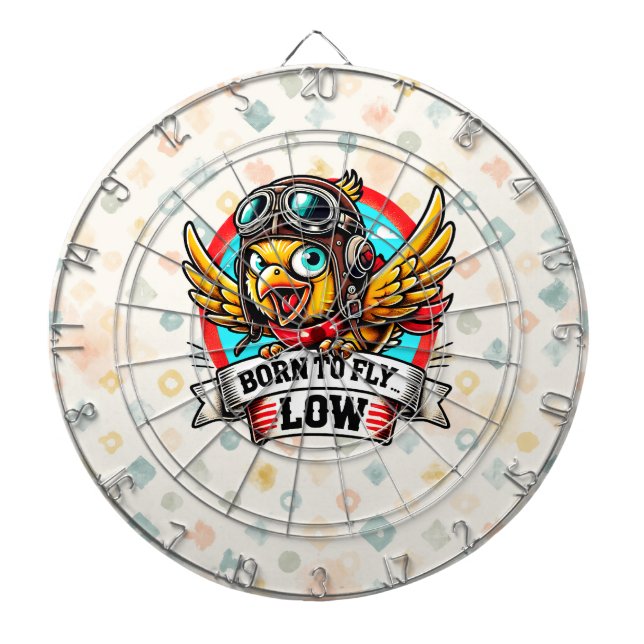 Aviator Chick Dart Board (Front)