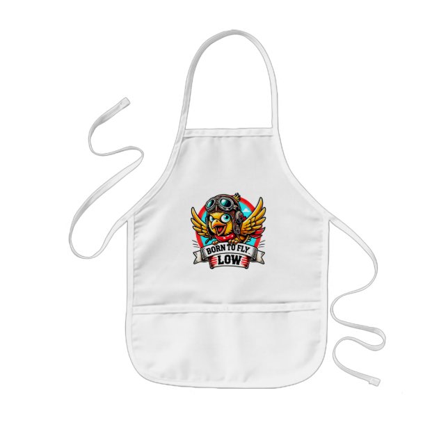 Aviator Chick Kids' Apron (Front)