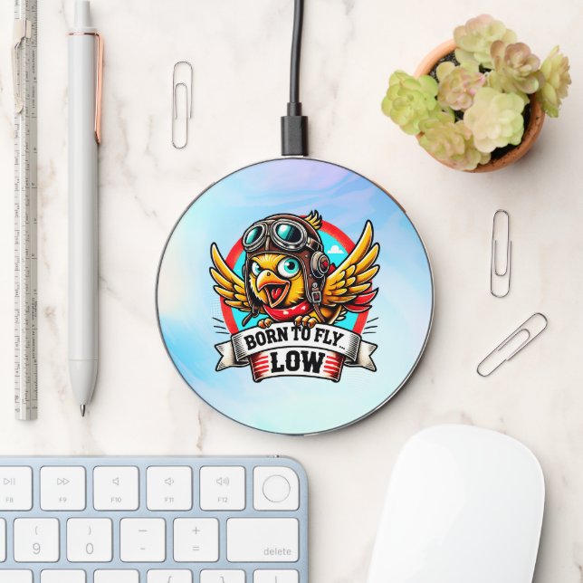 Aviator Chick Wireless Charger (Desk)