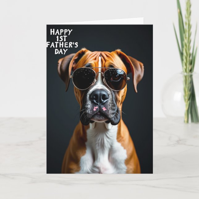 Aviator Dog Fathers Day Card (Front)