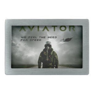 Aviator Fighter Pilot Belt Buckle