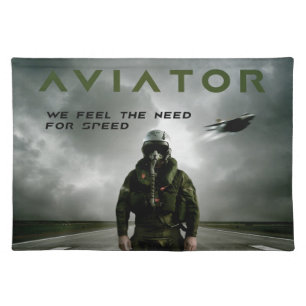Aviator Fighter Pilot Placemat
