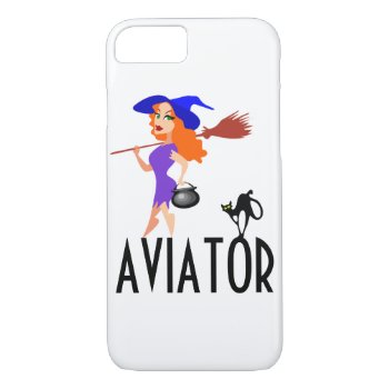 Aviator Funny Customizable Iphone 8/7 Case by DigitalSolutions2u at Zazzle