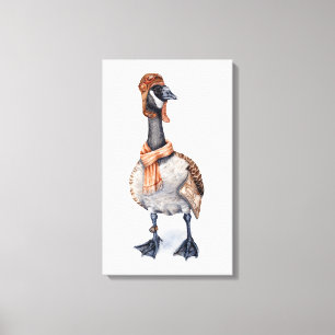 Aviator Goose Canvas Print