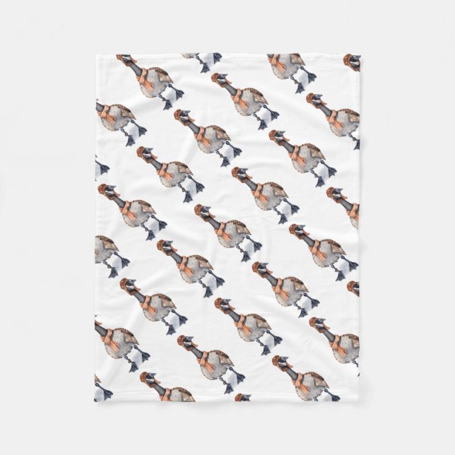 Aviator Goose Fleece Blanket (Front)
