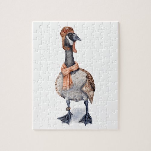 Aviator Goose Jigsaw Puzzle