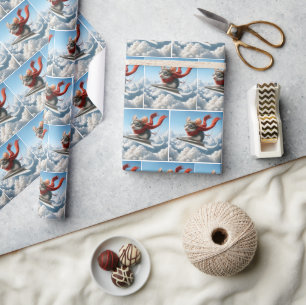 Aviator Mouse Piloting a Paper Airplane