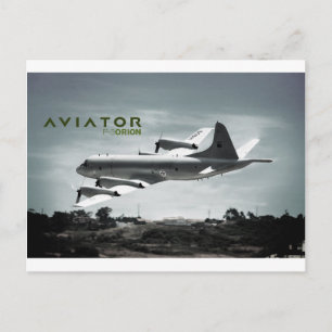 Aviator P3 Orion Airplane Postcard