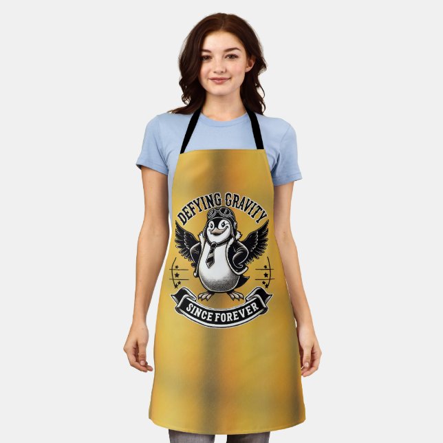 Aviator Penguin Apron (Worn)