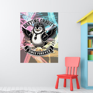 Aviator Penguin Poster