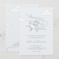 Aviator Pilot Airplane Precious Cargo Baby Shower
