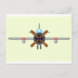 Aviator Plane Postcard