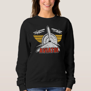 Aviator Private Aircraft Small Airplane Pilot Sweatshirt