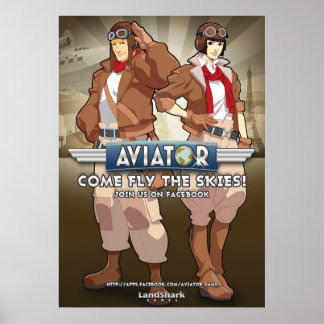 Aviator the Facebook Game Poster