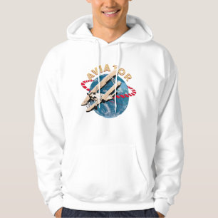 Aviator traveling the world hoodie
