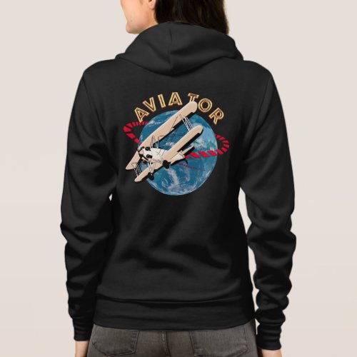 Aviator traveling the world hoodie