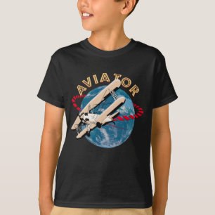 Aviator traveling the world T-Shirt