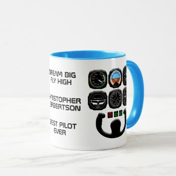 Aviator Unique And Funny Mug by DigitalSolutions2u at Zazzle