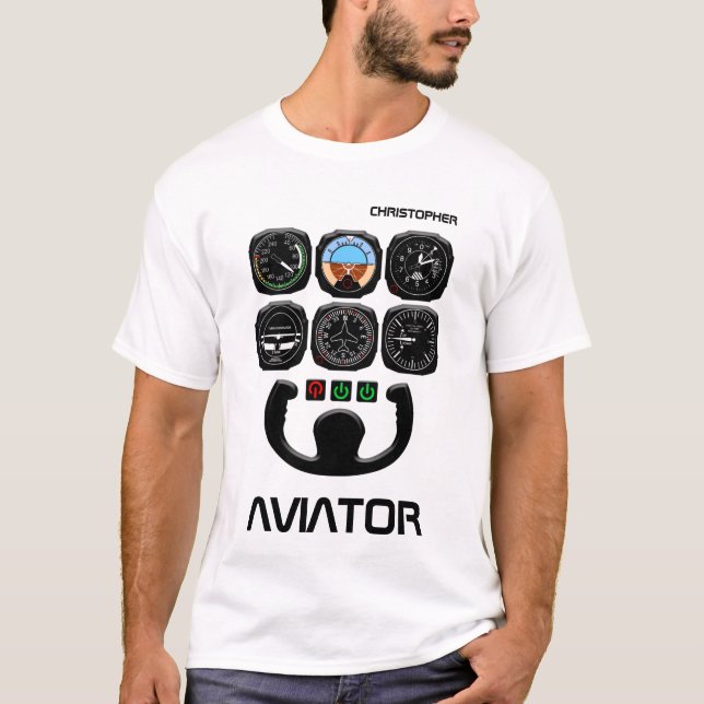 Aviator Unique And Funny T-Shirt (Front)