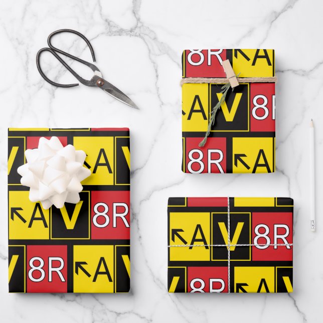 Aviator Wrapping Paper Sheets (Front)