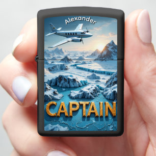 Aviator's Propeller Glacier Explorer Gift Zippo Lighter