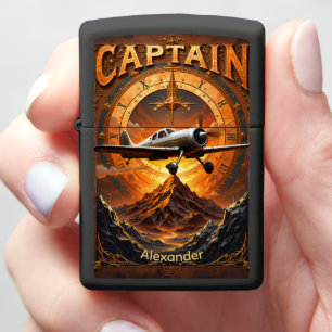 Aviator's Vintage Mountain Navigator Gift Zippo Lighter