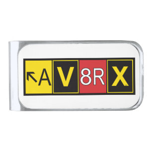 Aviatrix - AV8RX - Silver Finish Money Clip