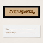 Avid Reader Bookmark (Front & Back)