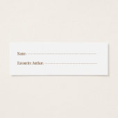 Avid Reader Bookmark (Back)