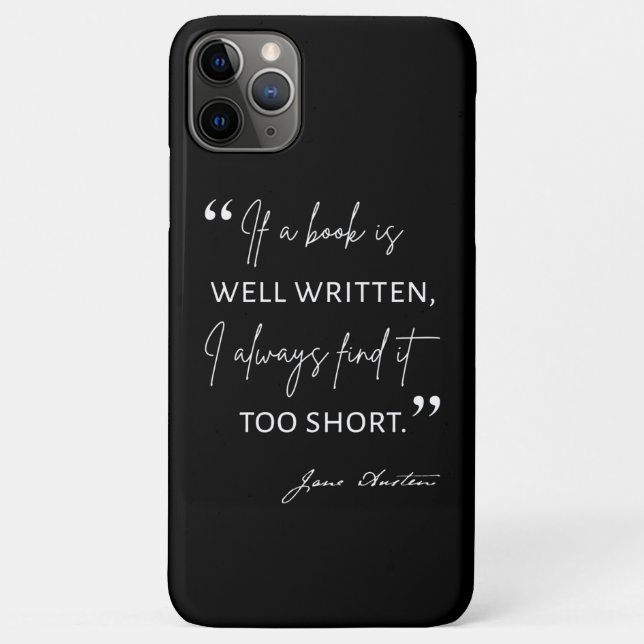 Avid Reader II - Jane Austen Quote Case-Mate iPhone Case (Back)