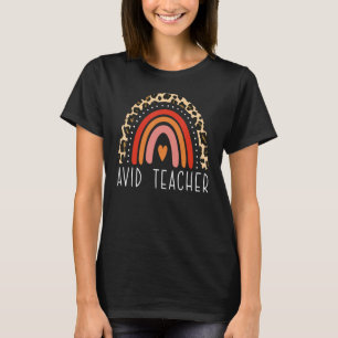 AVID Teacher Boho Rainbow Back To School Appreciat T-Shirt
