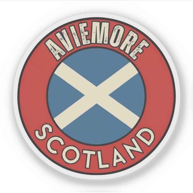 Aviemore, Scotland Sticker (Front)