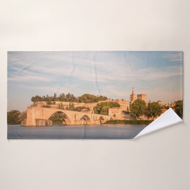 Avignon Bridge France Bath Towel (Bath Towel)