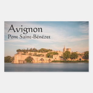 Avignon Bridge France Rectangular Sticker