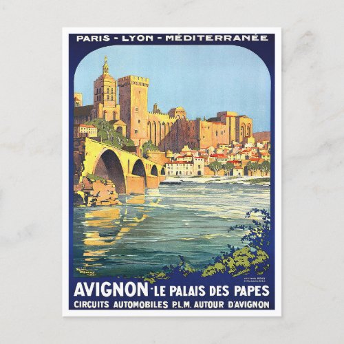 Avignon France vintage travel Postcard