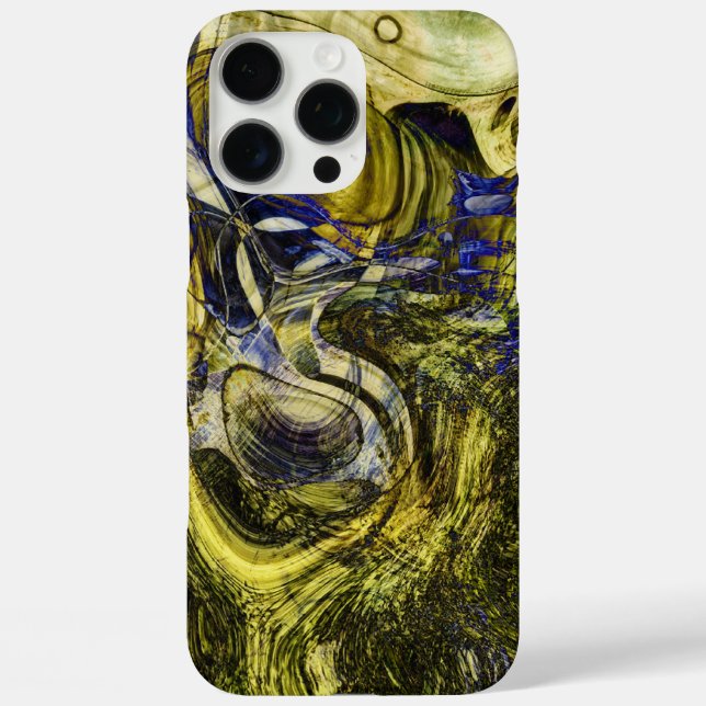 Avignon Olive Green Abstract Art Case-Mate iPhone Case (Back)