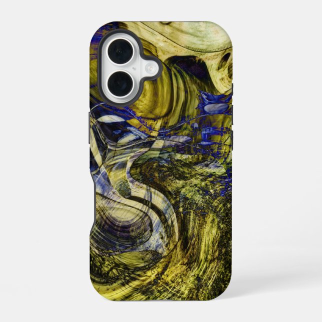 Avignon Olive Green Abstract iPhone Case (Back)