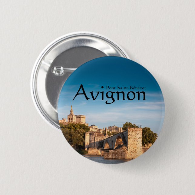 Avignon Souvenir Button (Front & Back)