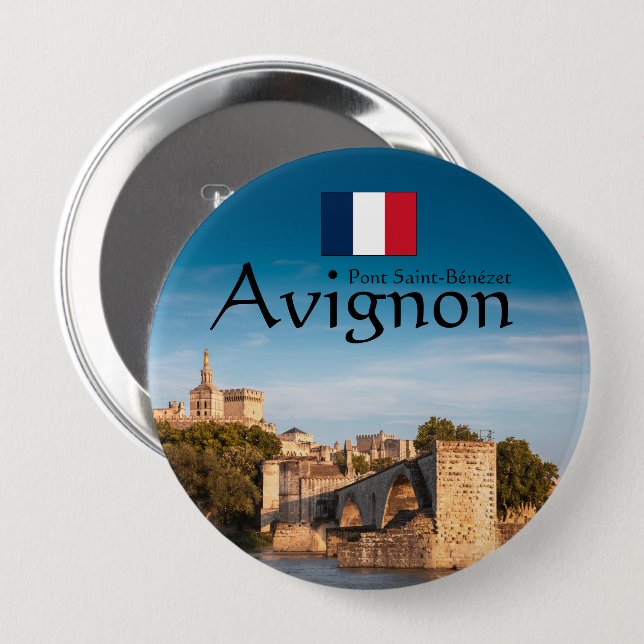 Avignon Souvenir Button (Front & Back)